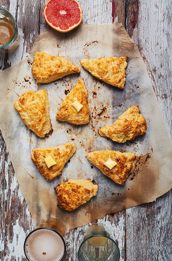 Scones au pamplemousse