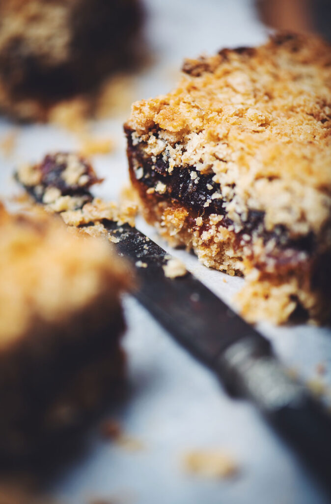Date squares with rum