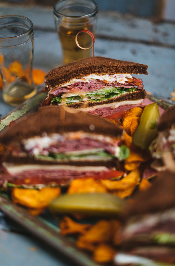 Club Sandwich au smoked meat