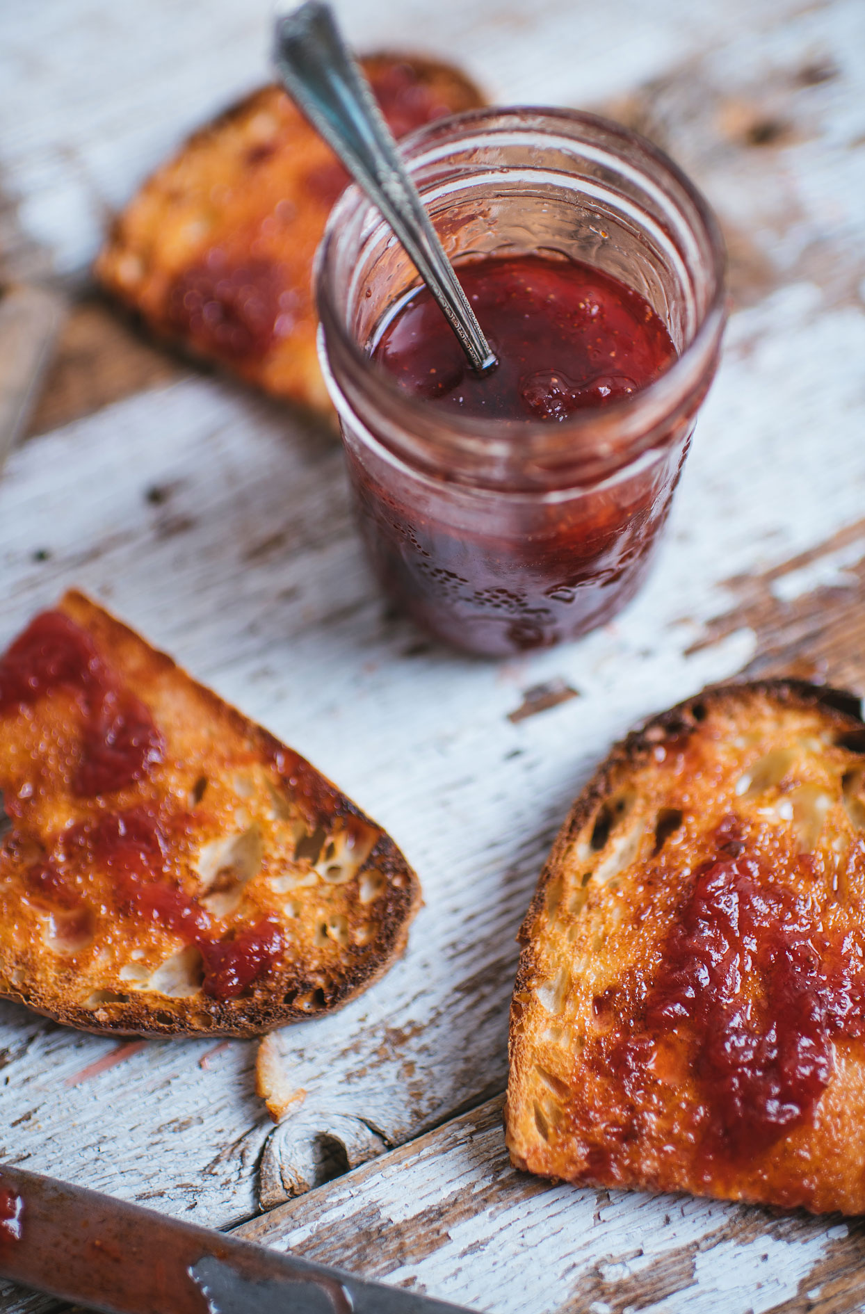 Strawberry jam with orange