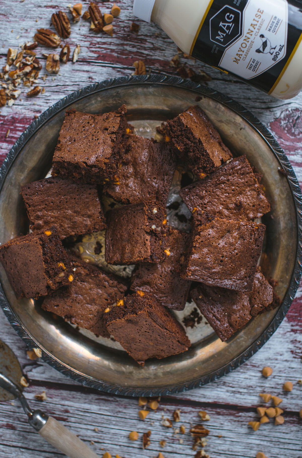 Brownies au chocolat, au caramel, à la fleur de sel et à la bière Le
