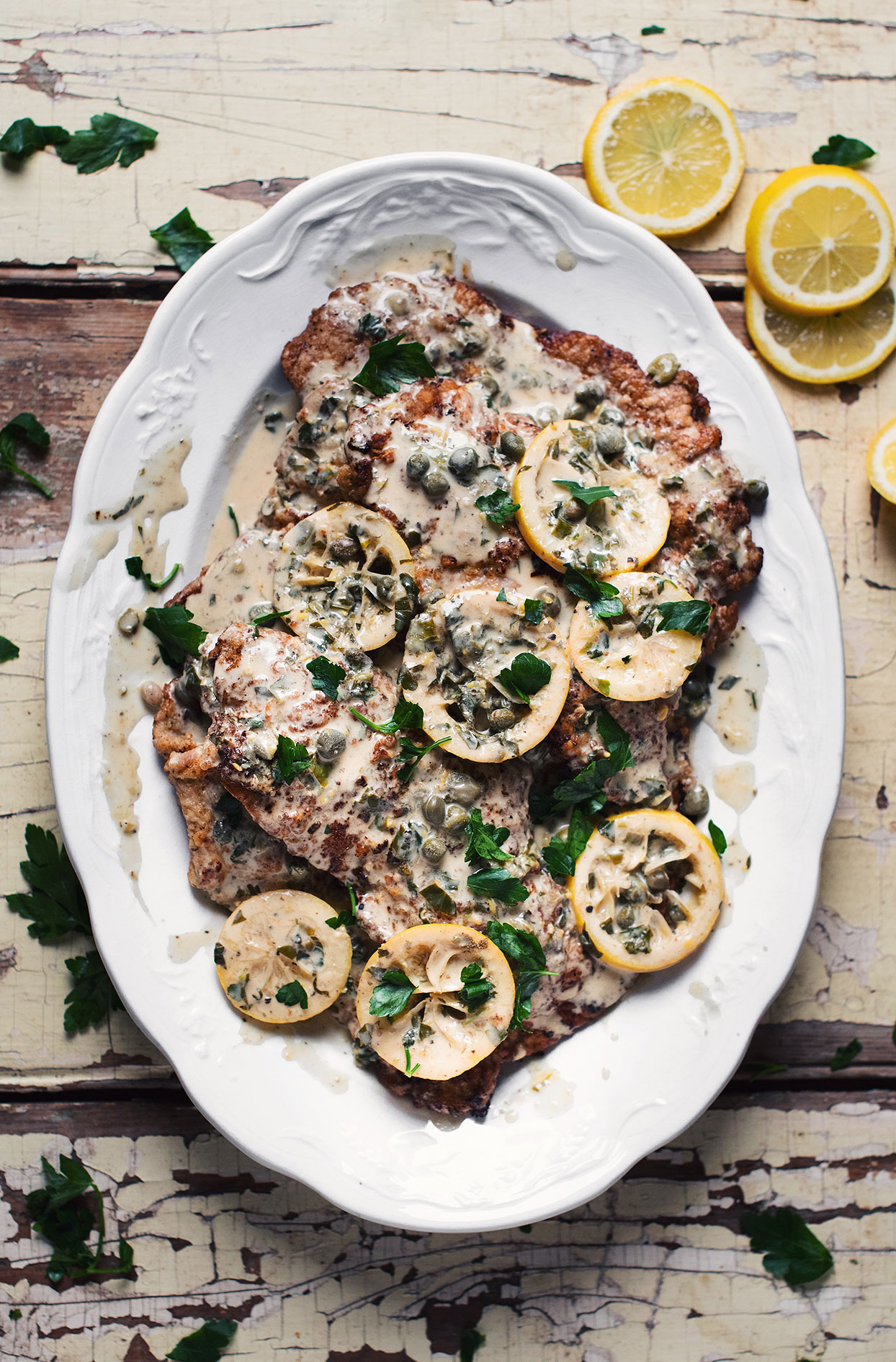 Veal scaloppine piccata