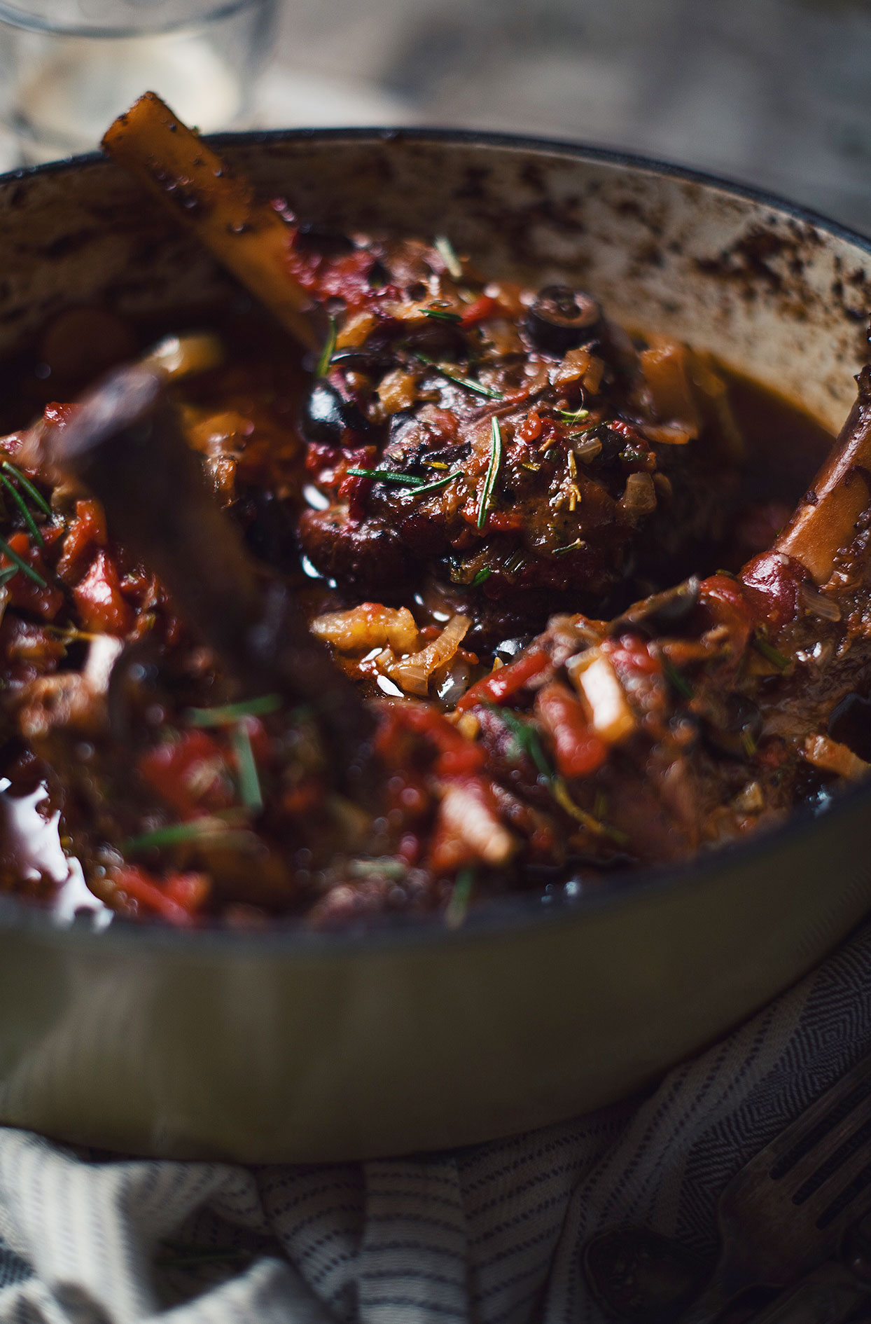 Mediterranean lamb shanks