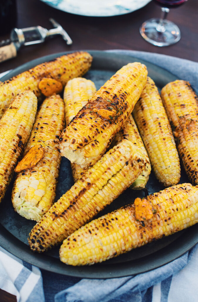 Grilled corn with chipotle butter