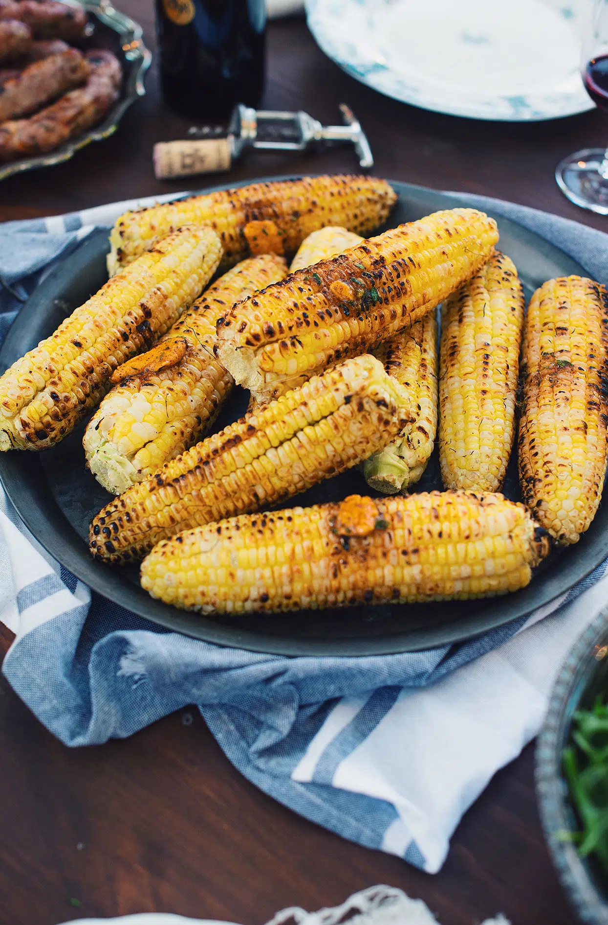 Grilled corn with chipotle butter