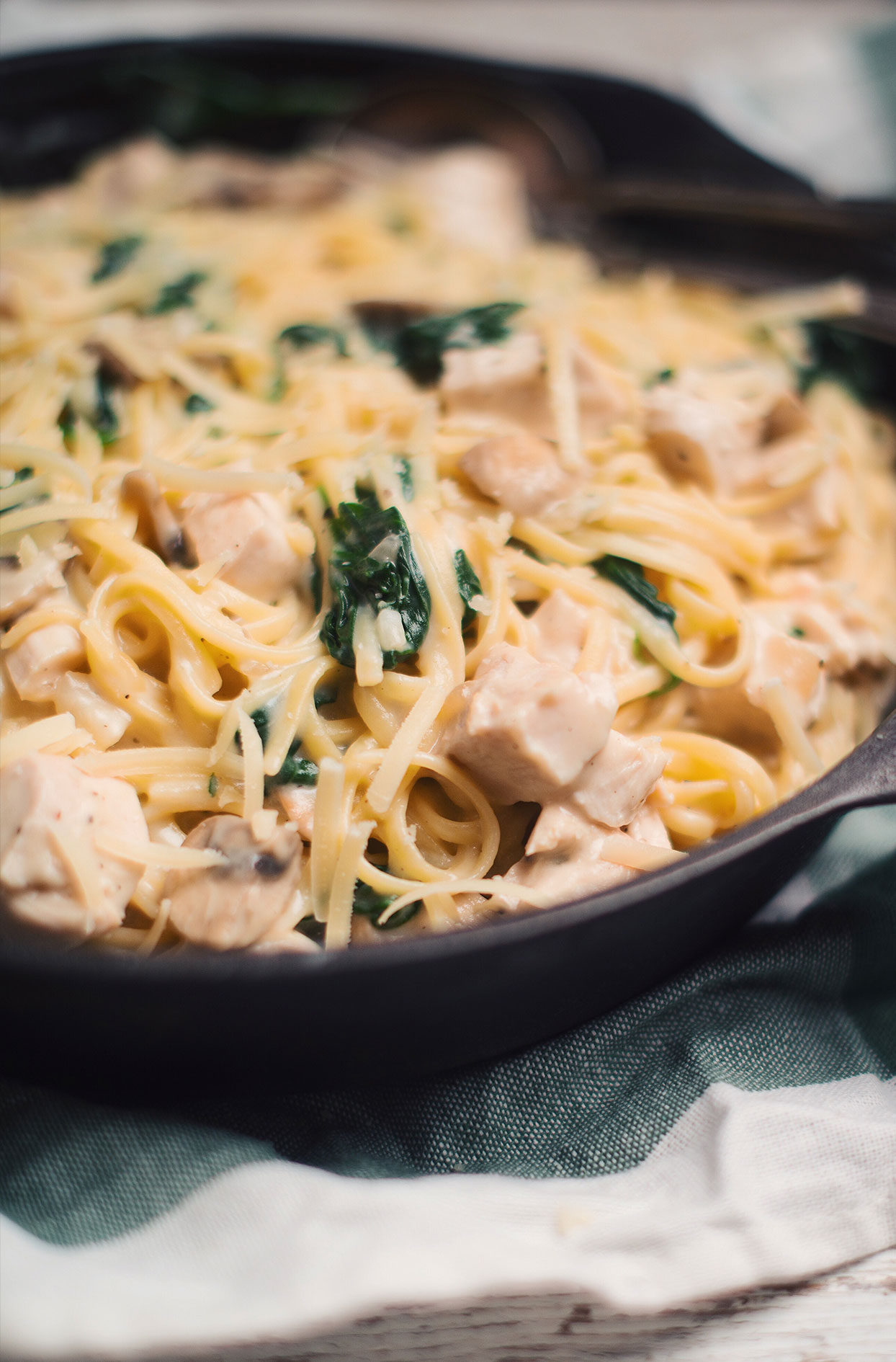 Notre recette pâtes crémeuses au poulet cajun