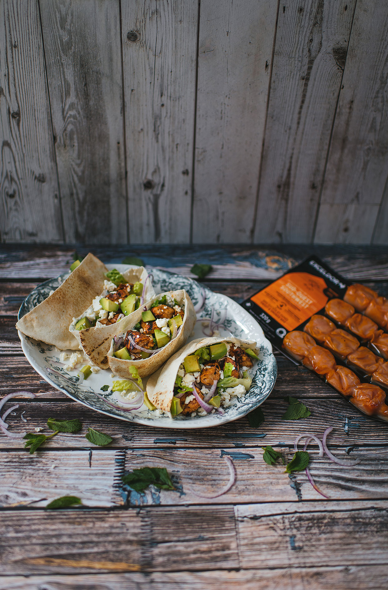 Pita au poulet sud-ouest