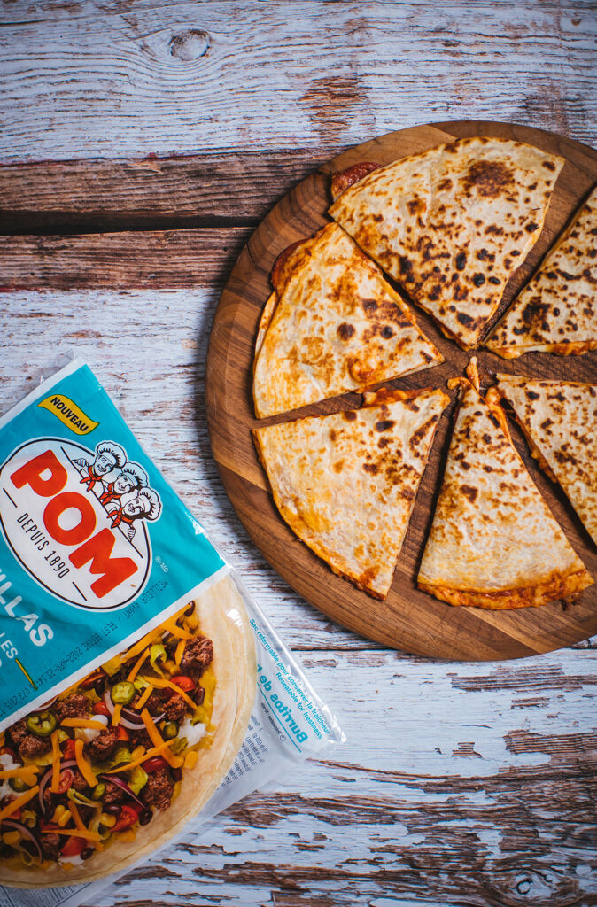 Pizza quesadillas