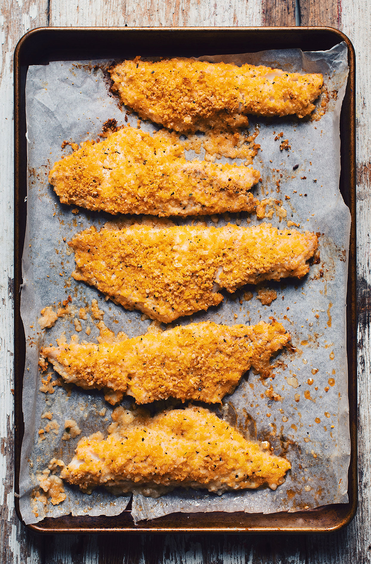 Poisson en croûte de parmesan