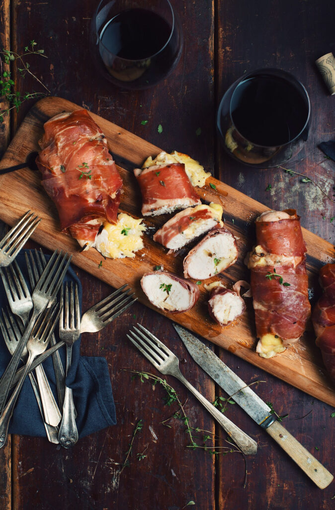Apple and gouda stuffed chicken breasts