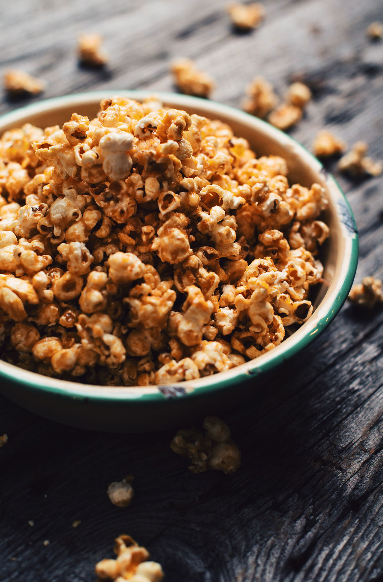 Popcorn with maple and Sortilège caramel