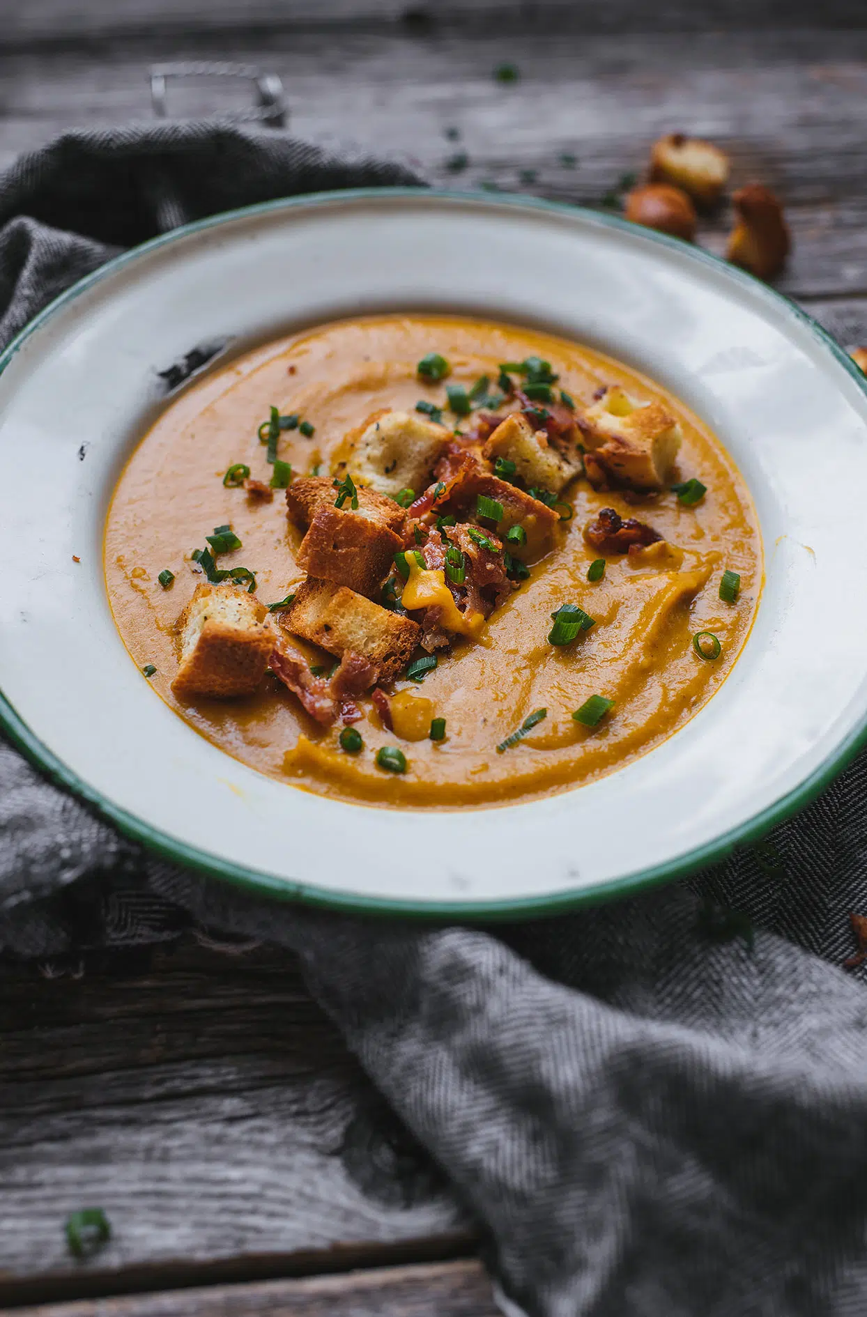 Sweet potato and beer soup