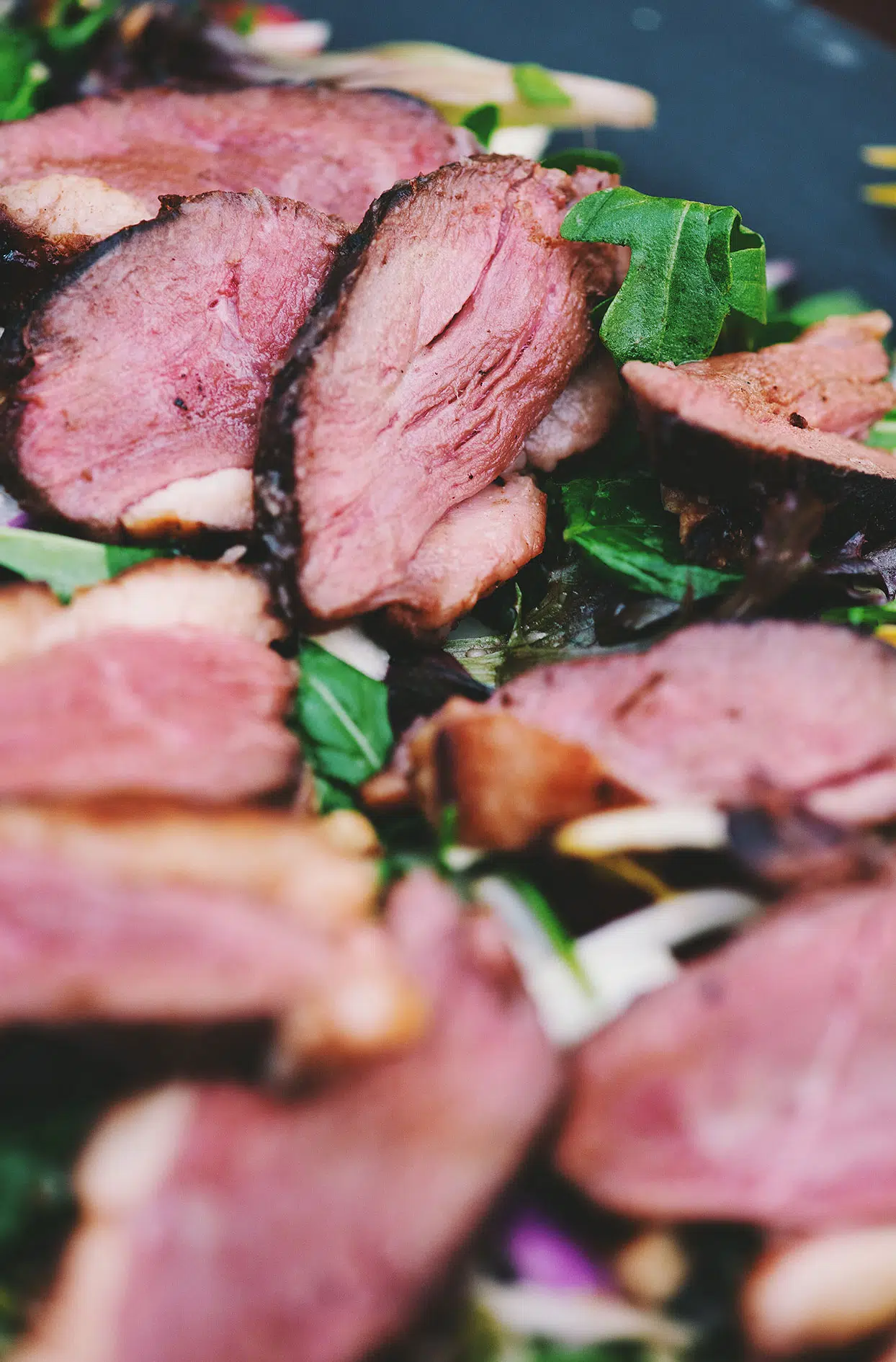 Cider and maple magret duck breast salad