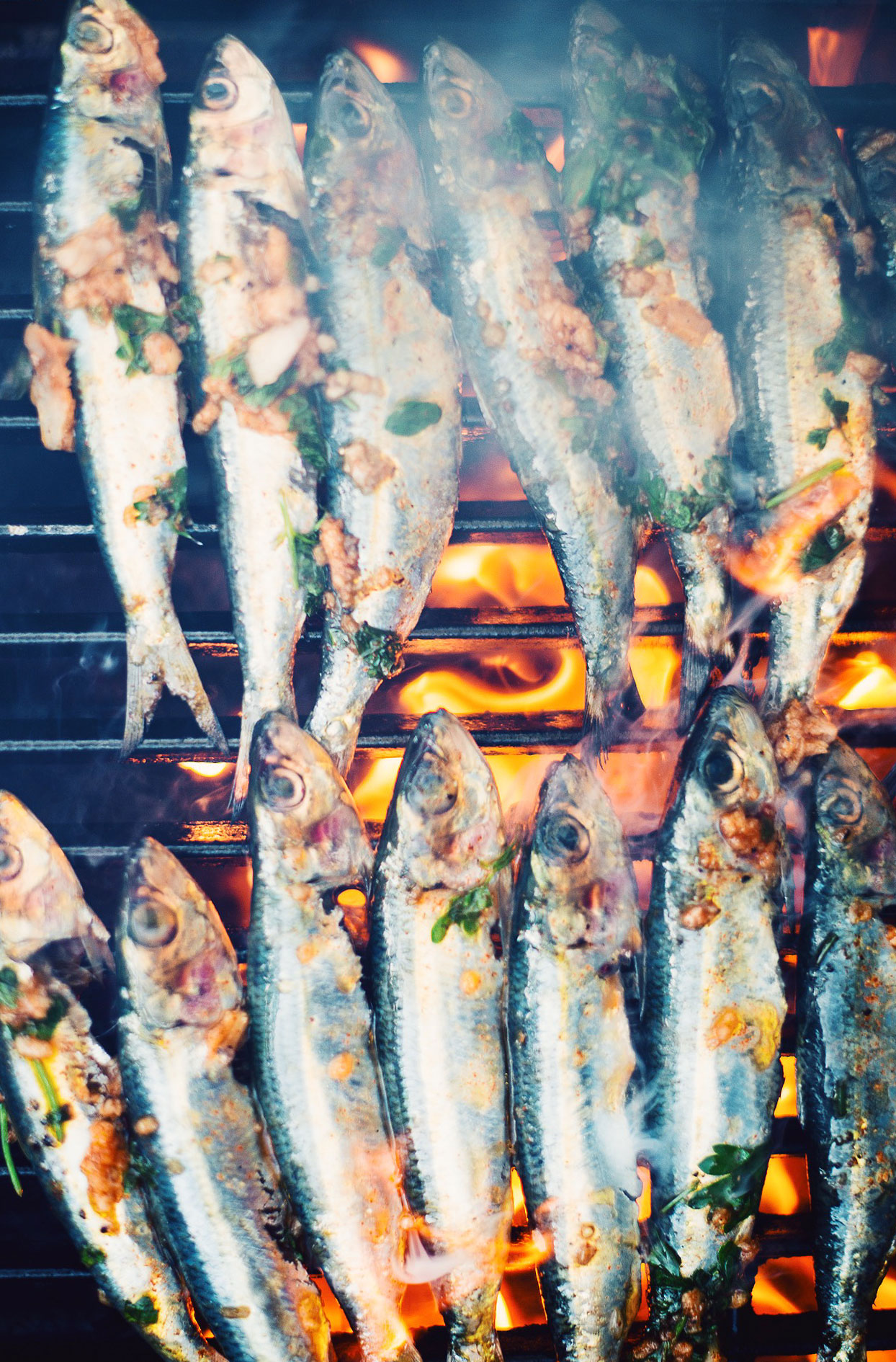 Sardines grillées sur le bbq