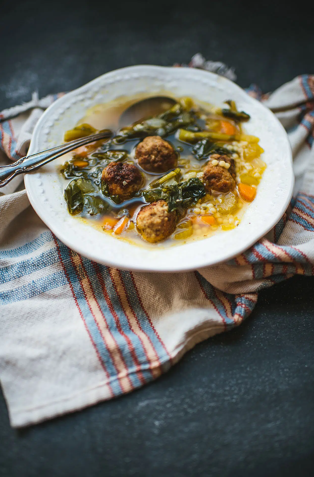 Italian meatball soup
