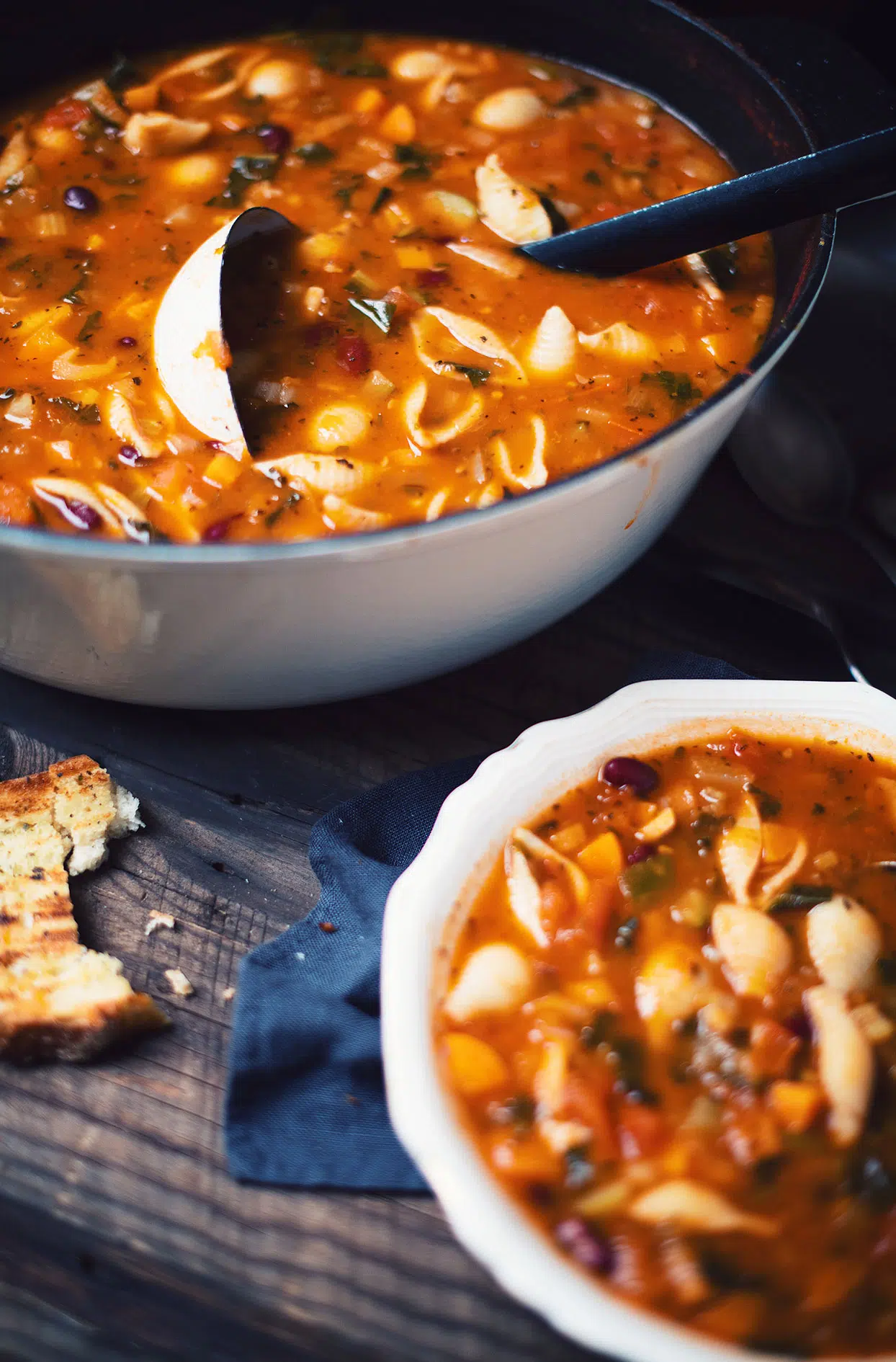 Vegetable minestrone soup