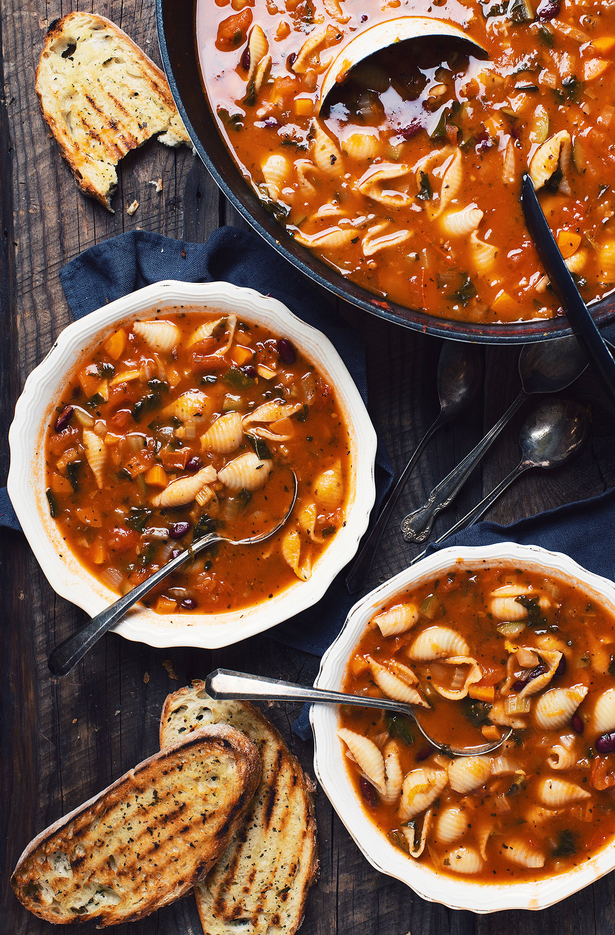 Soupe minestrone aux légumes