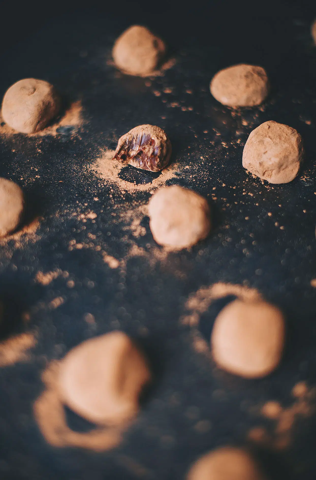 Truffles with Tia Maria and hazelnuts