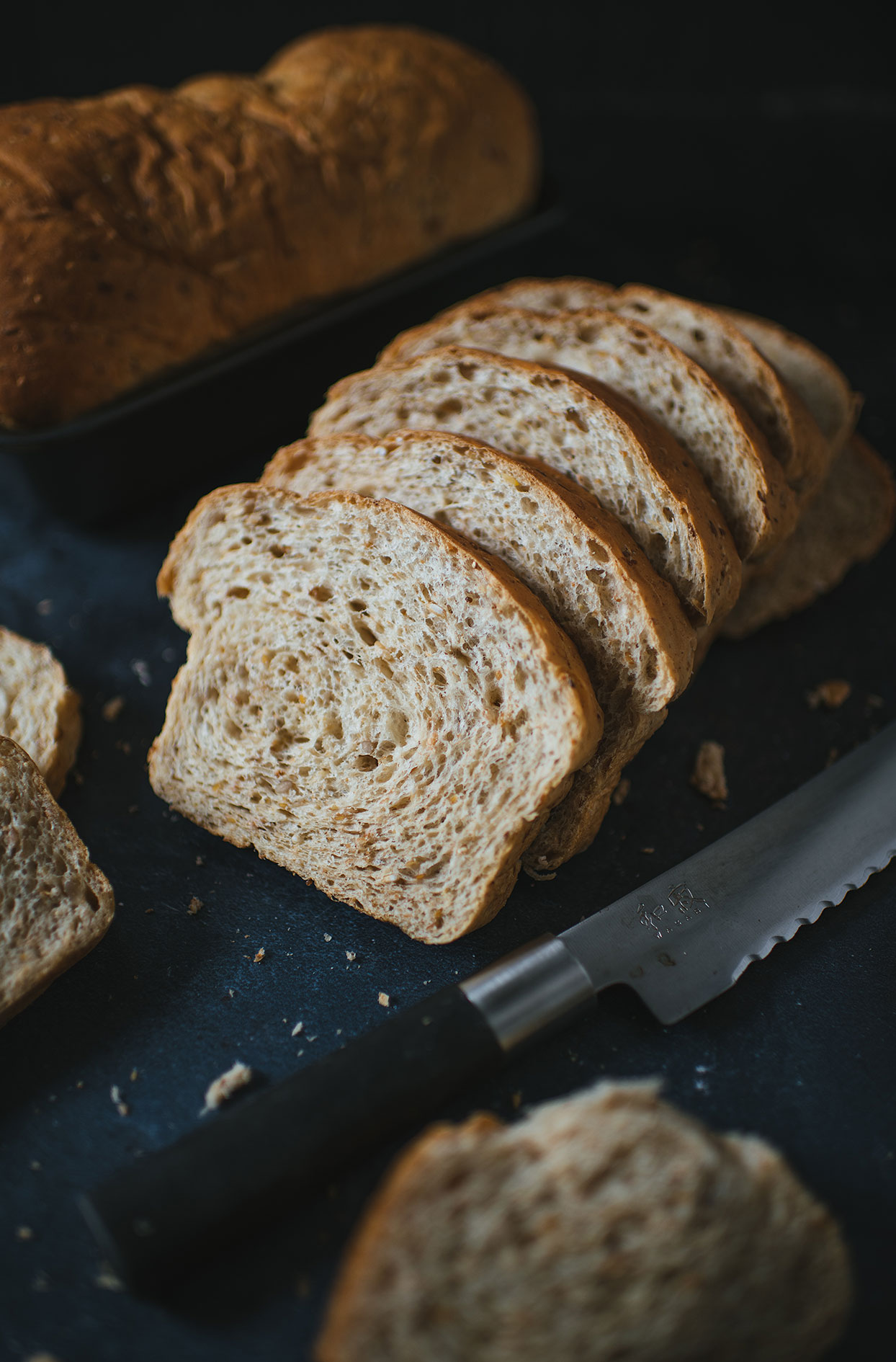 Homemade multigrain bread