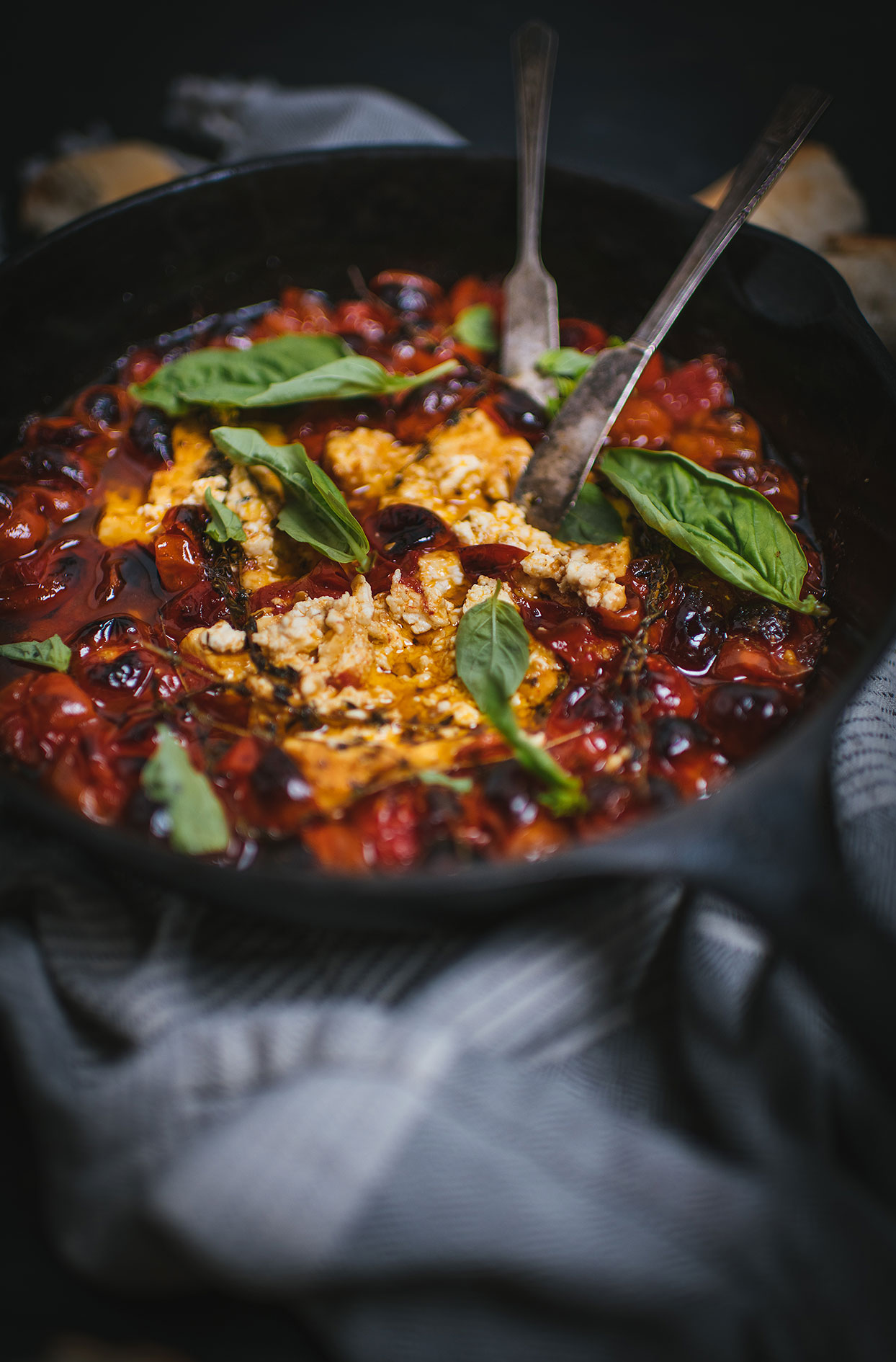 Feta and cherry tomato casserole