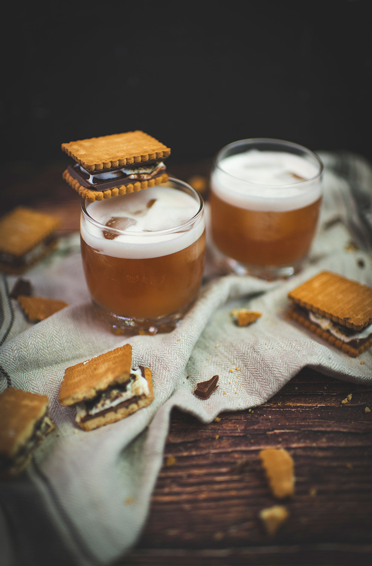 Amaretto smores