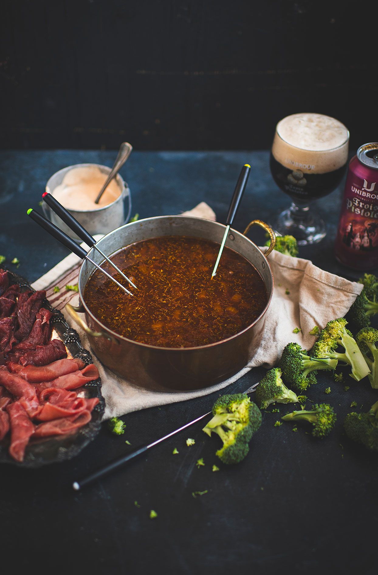 Bouillon de fondue à la bière Trois-Pistoles