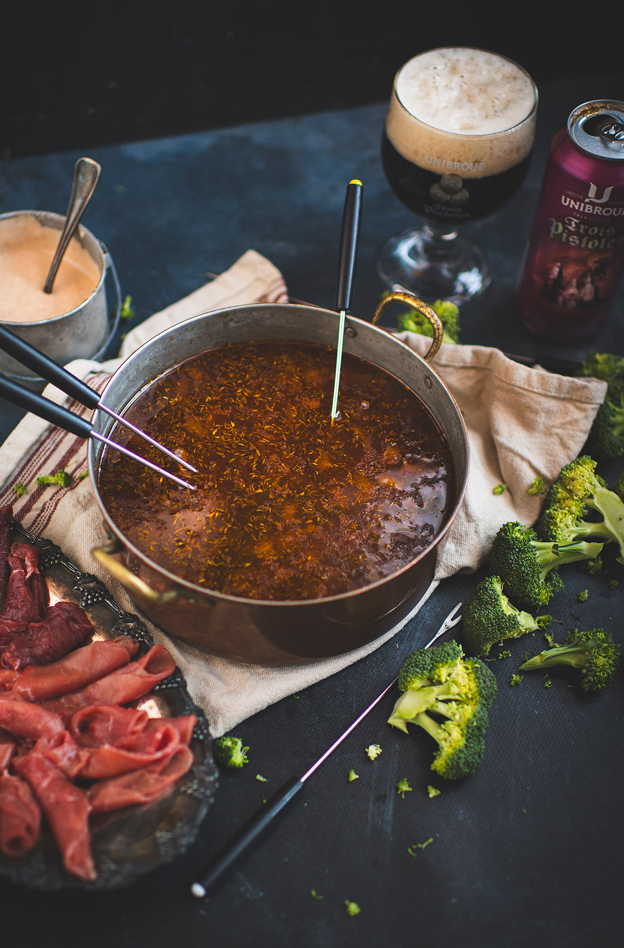 Bouillon de fondue à la bière Trois-Pistoles