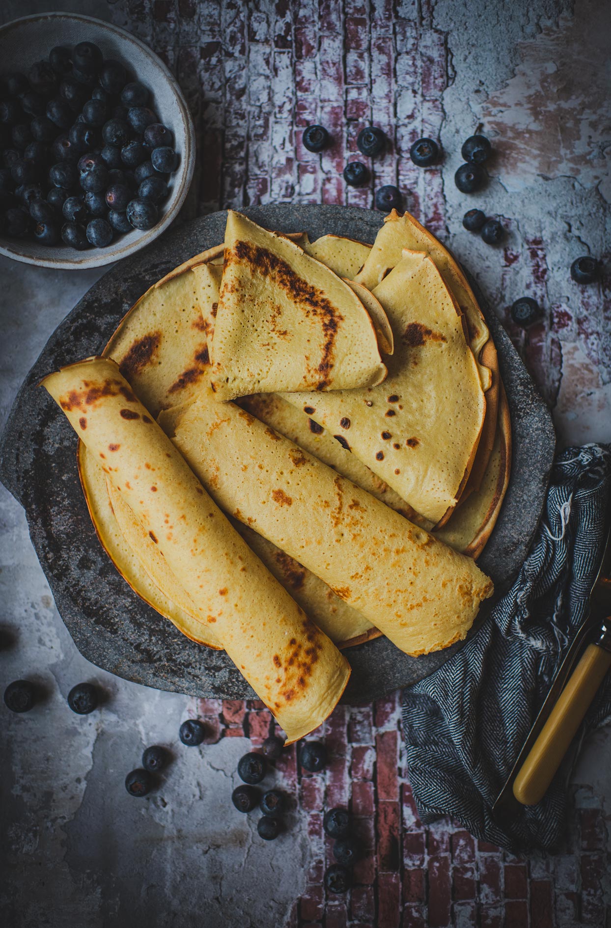 Crêpes minces pour le déjeuner