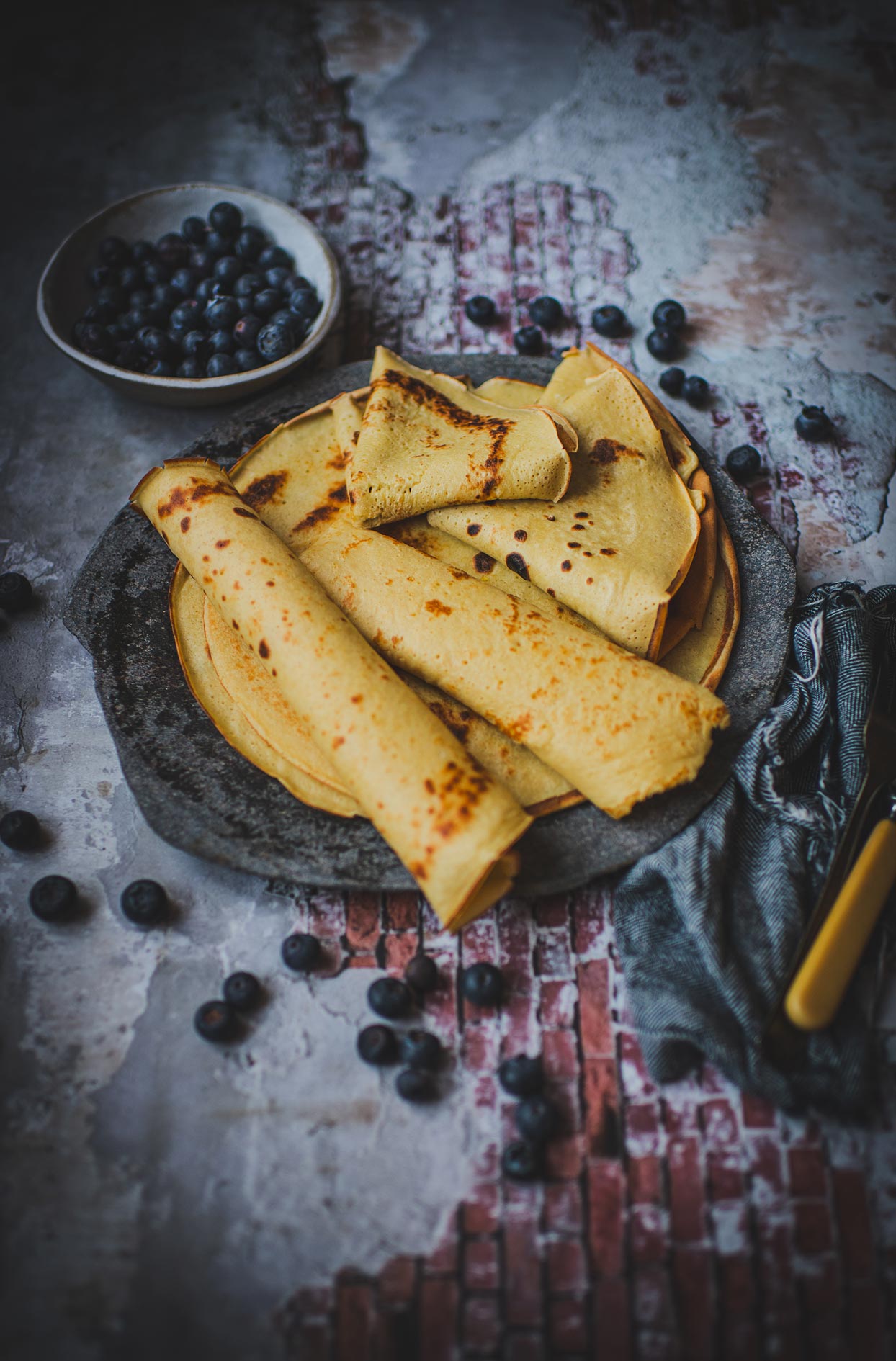 Crêpes minces pour le déjeuner