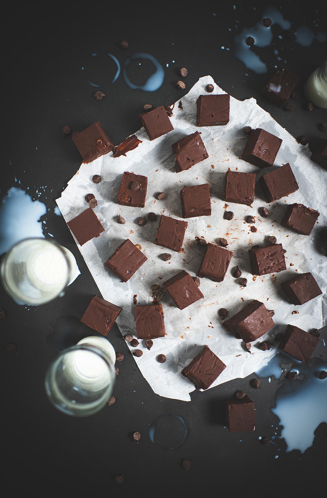 Fudge au chocolat et au bacon