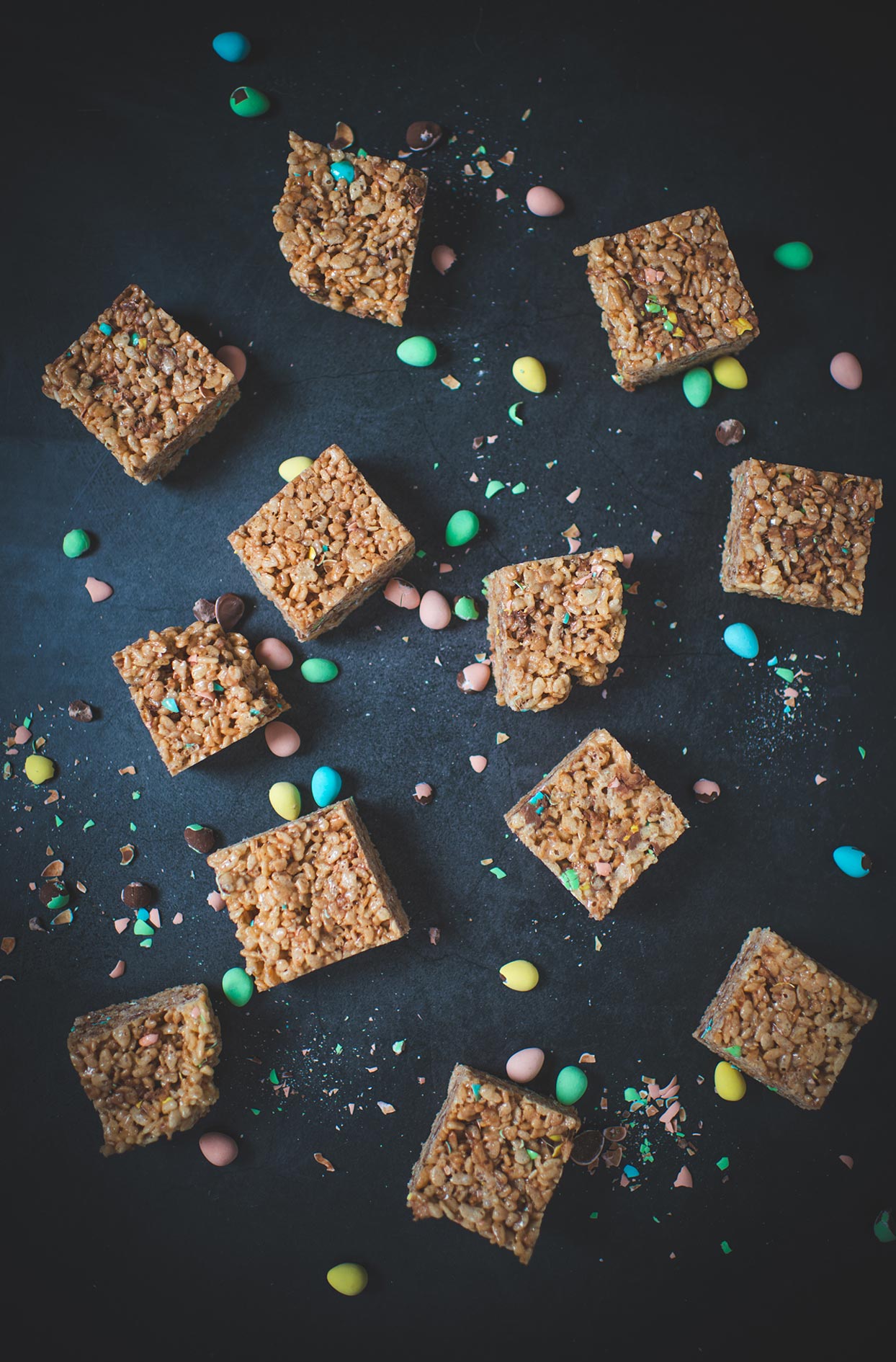 Rice Krispies Squares with Mini Eggs