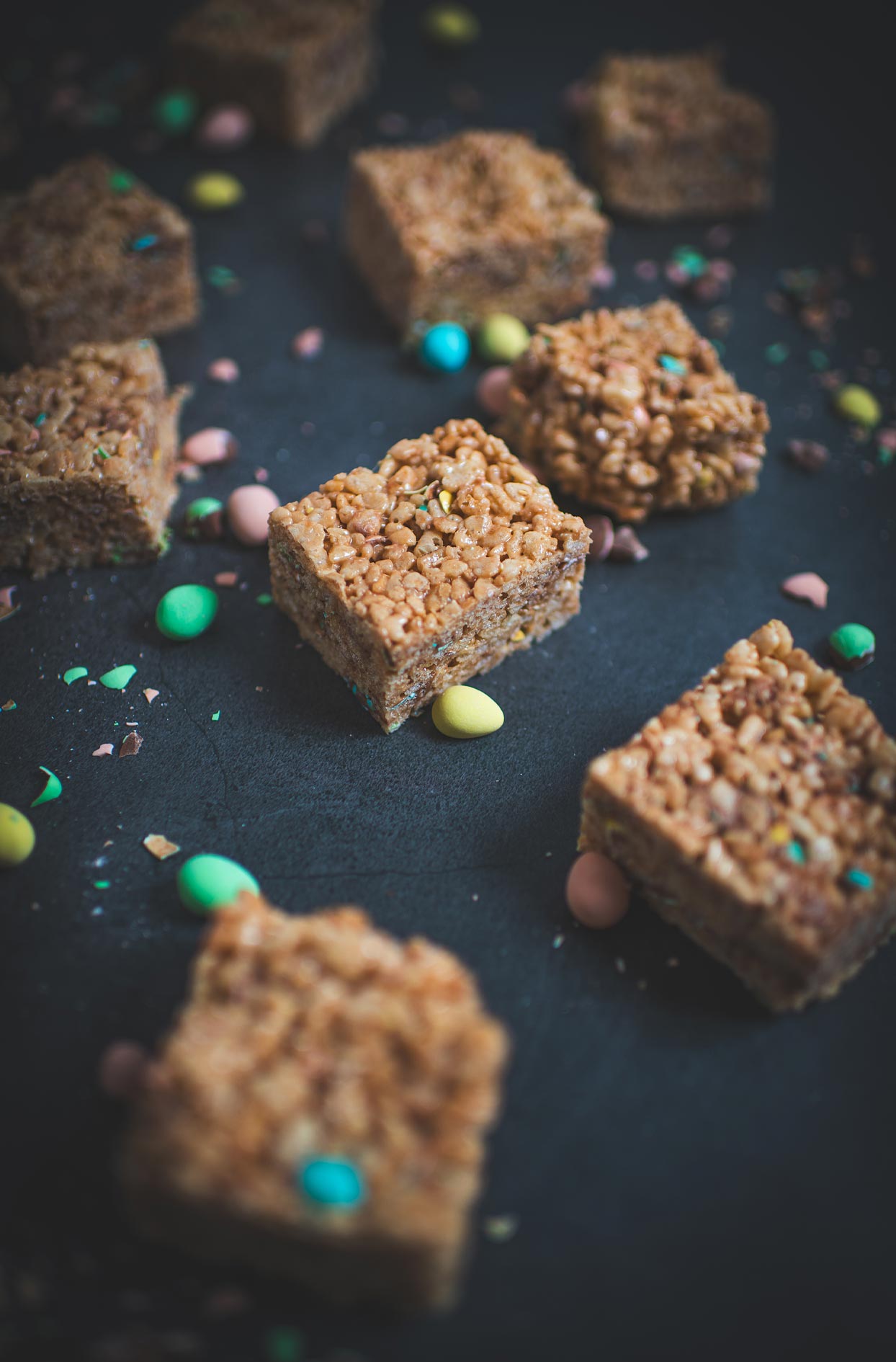 Rice Krispies Squares with Mini Eggs