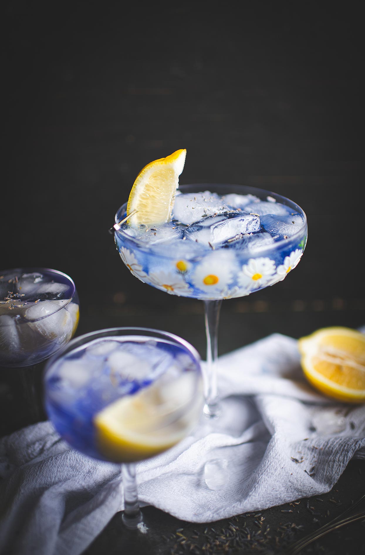Limoncello spritz à la lavande