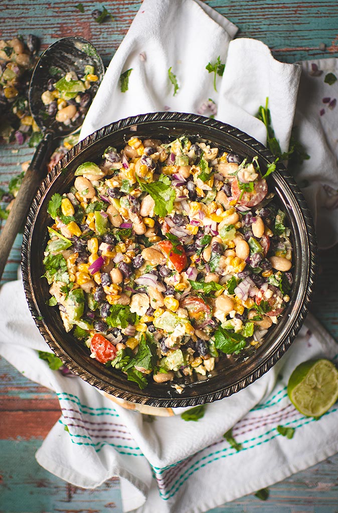 Salade de légumineuses à la mexicaine