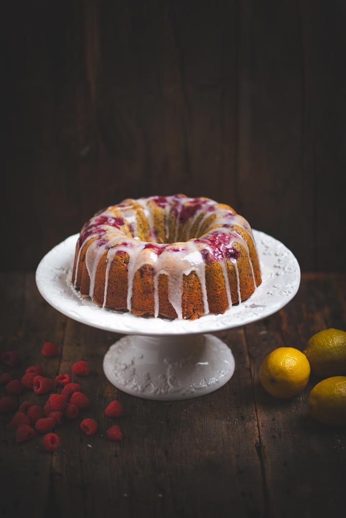 Lemon Raspberry Bundt Cake