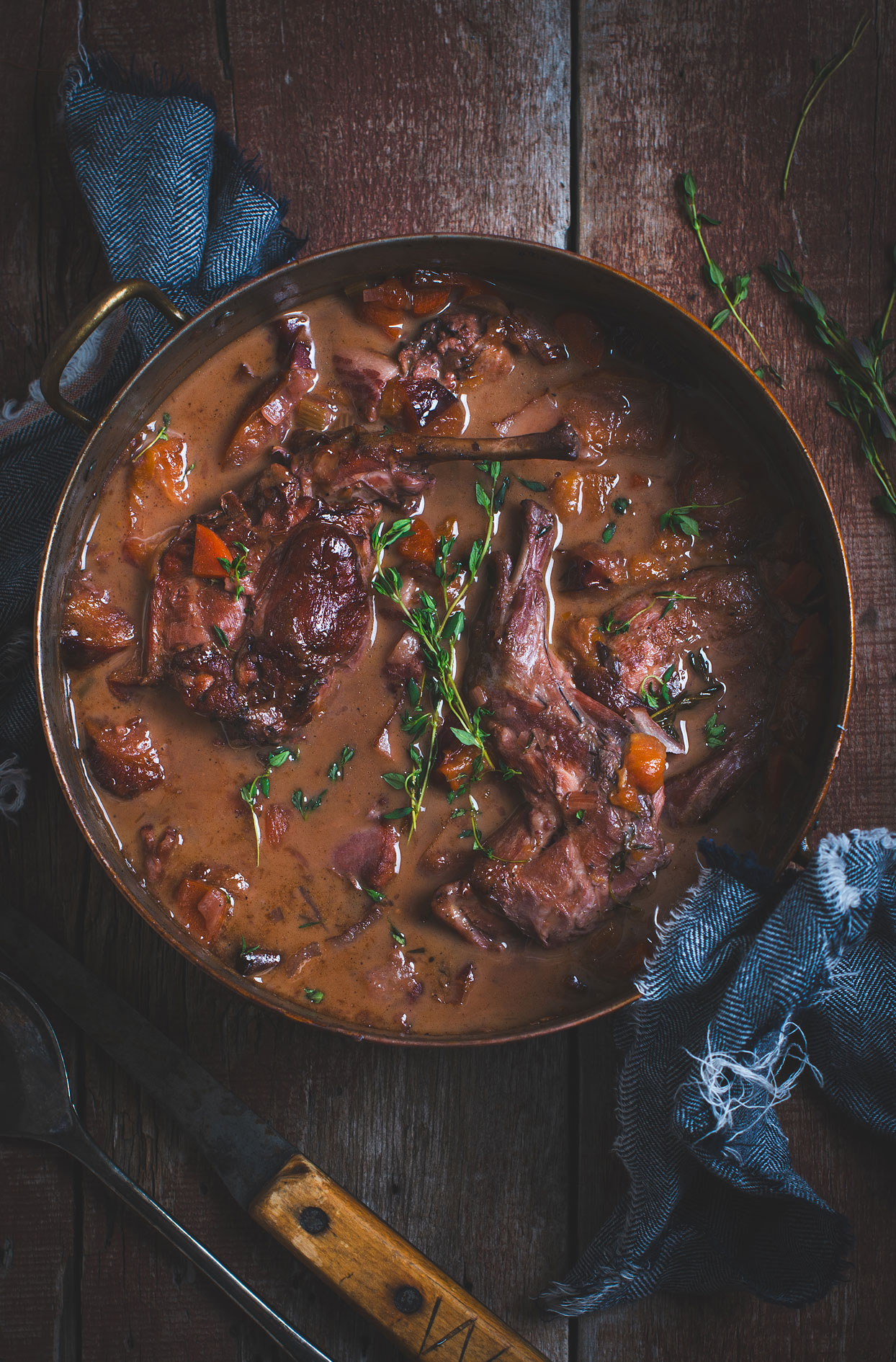 Mijoté de lapin aux prunes