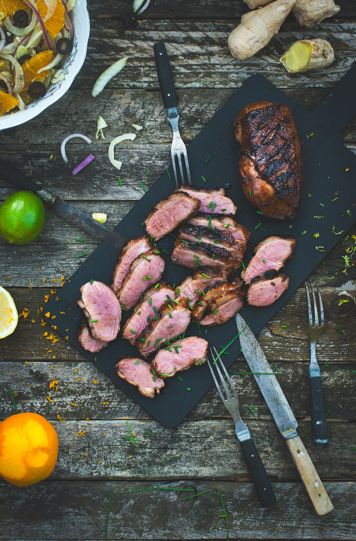 Poitrines de canard grillées à l&rsquo;asiatique