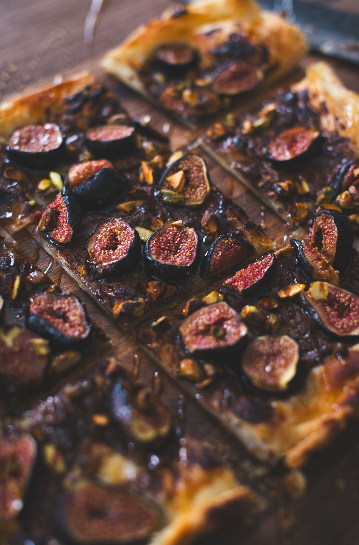Tarte feuilletée aux figues et au Nutella