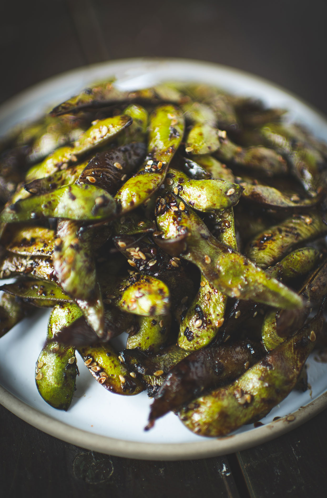 Asian-style edamame beans