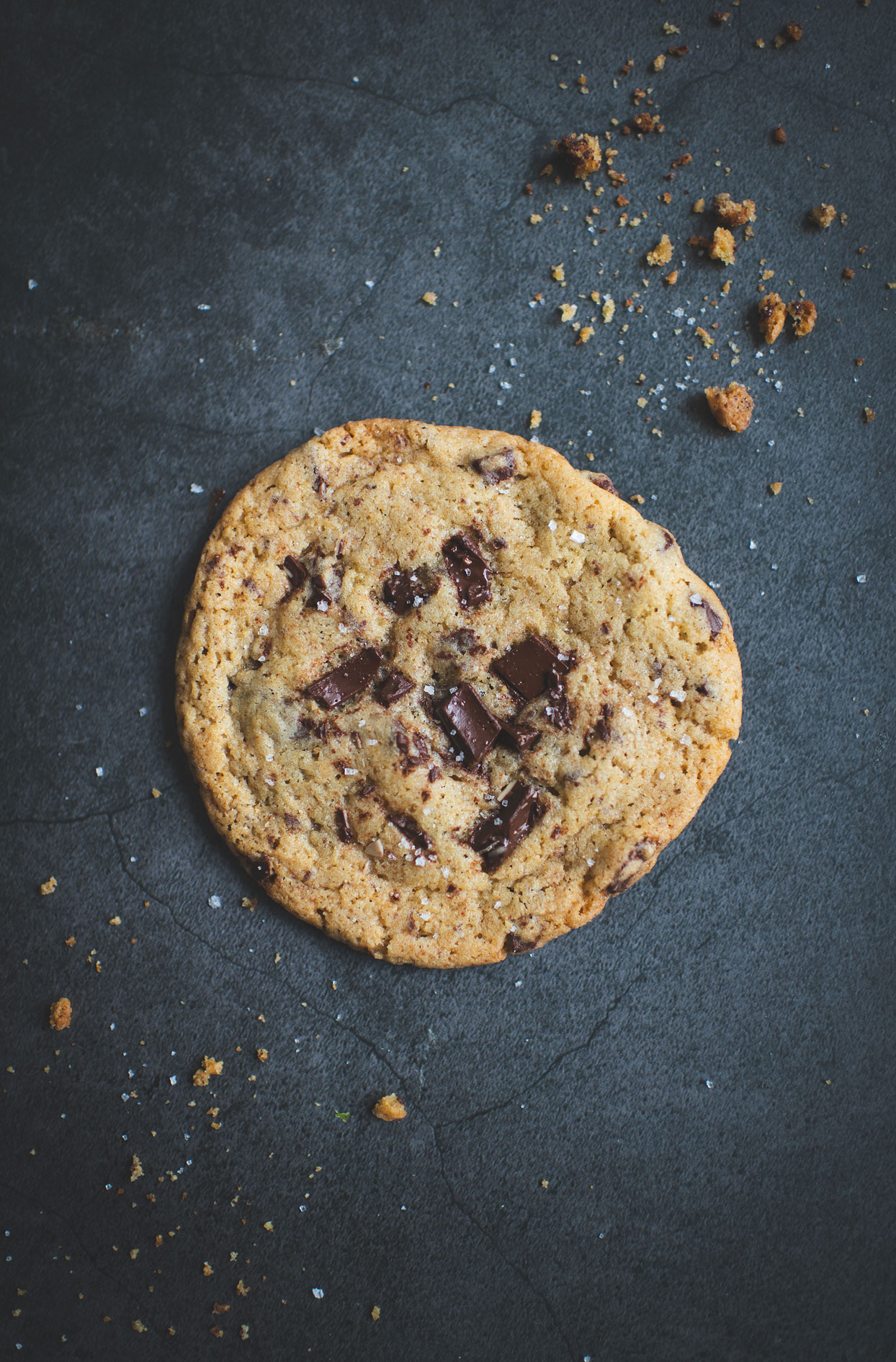 Double chocolate sea salt cookies