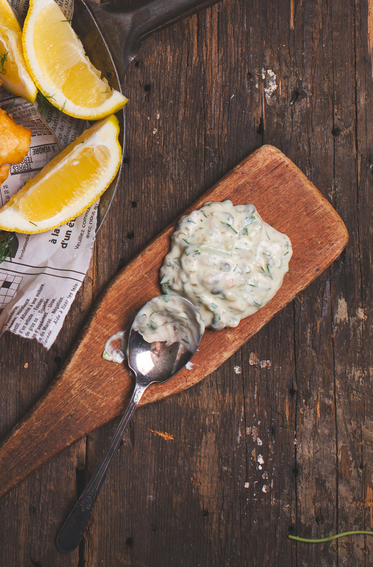 Homemade dill tartar sauce