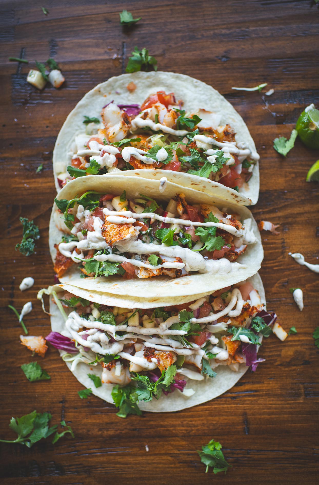 Tacos de poisson aux épices à noircir