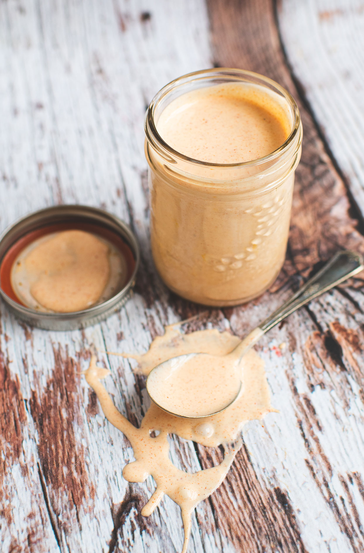 Creamy maple and smoked paprika dressing