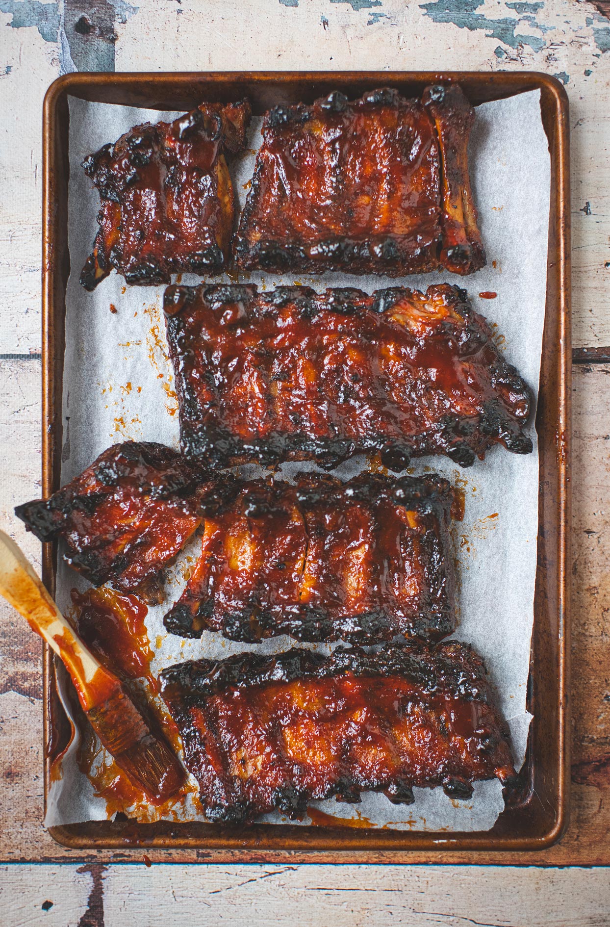 Côtes levées au barbecue
