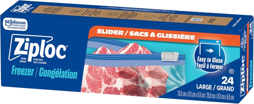 Large format ziploc bags