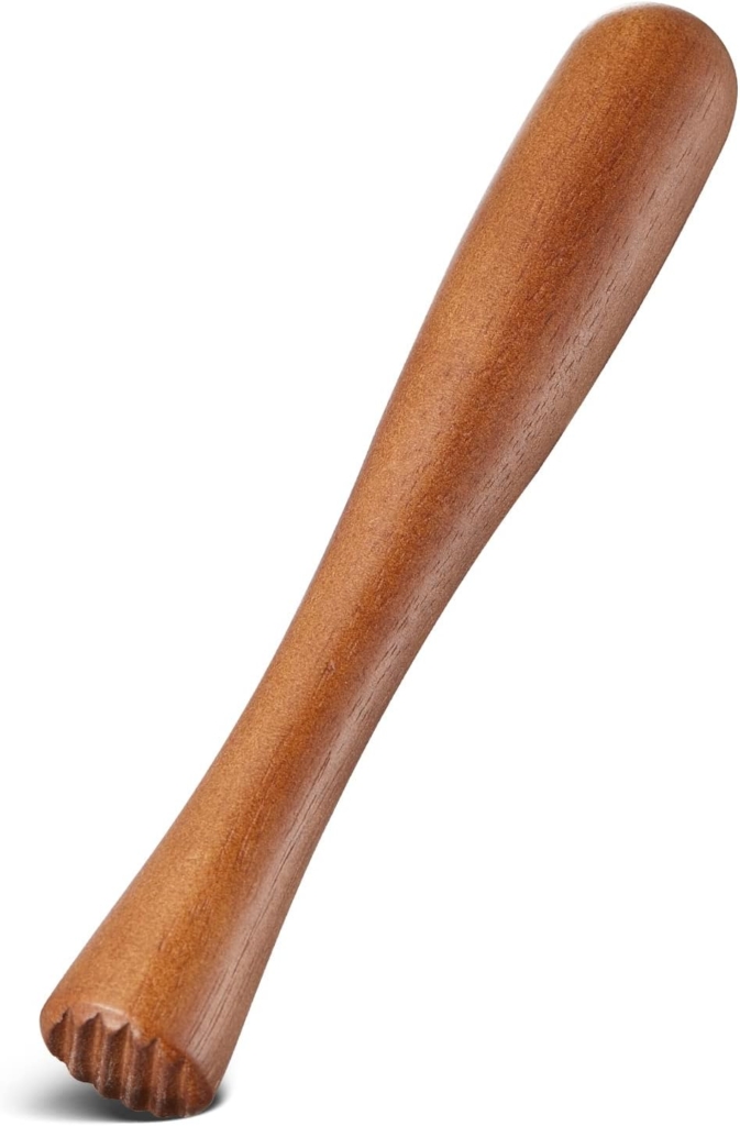Wooden cocktail muddler