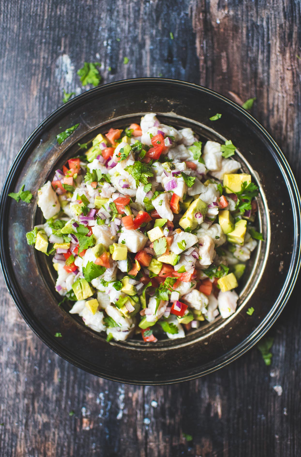 White fish ceviche with citrus