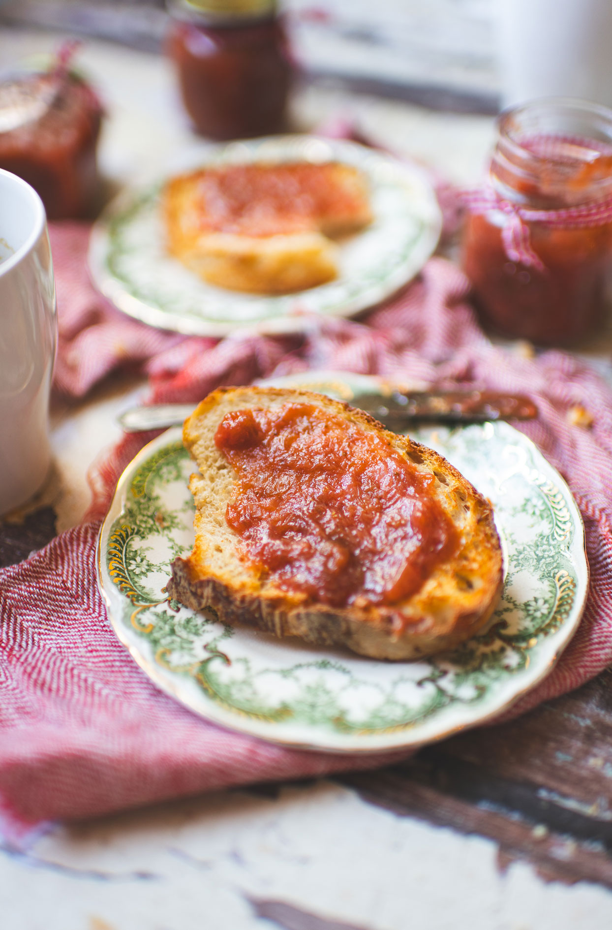 Strawberry and rhubarb jam