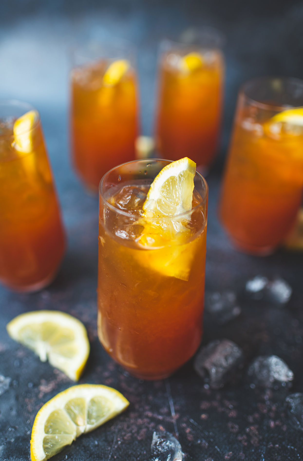 Homemade lemon iced tea