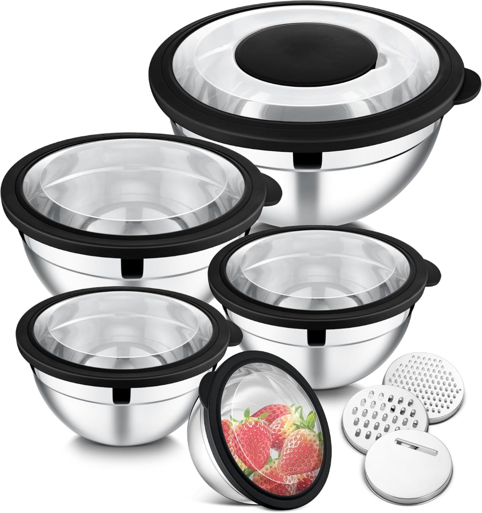Stainless steel mixing bowl
